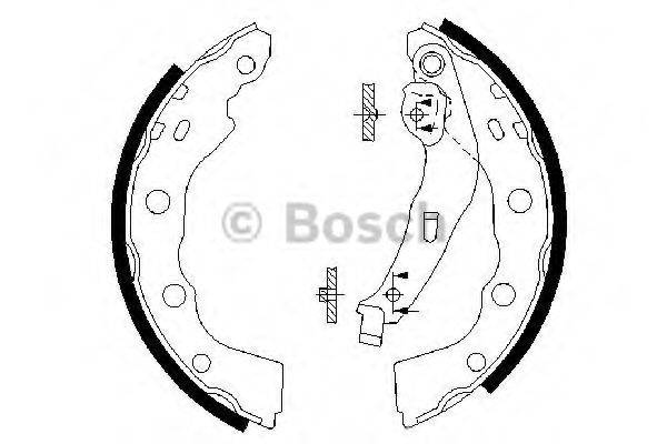 BOSCH 0986487577 Комплект гальмівних колодок