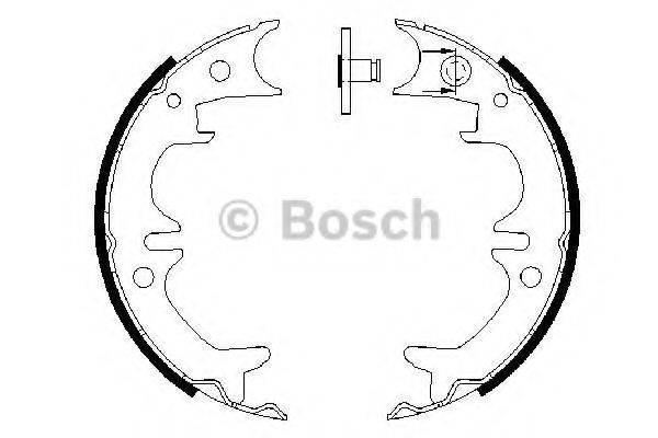 BOSCH 0986487602 Комплект гальмівних колодок, стоянкова гальмівна система