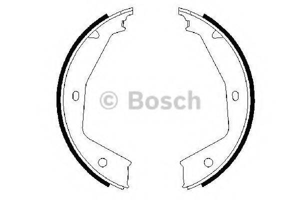 BOSCH 0986487606 Комплект гальмівних колодок, стоянкова гальмівна система