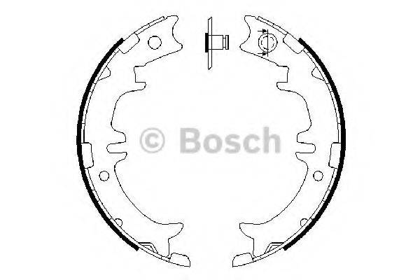 BOSCH 0986487615 Комплект гальмівних колодок, стоянкова гальмівна система