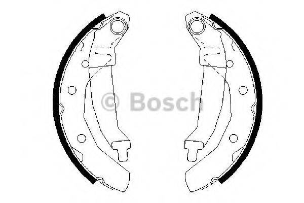 BOSCH 0986487628 Комплект гальмівних колодок