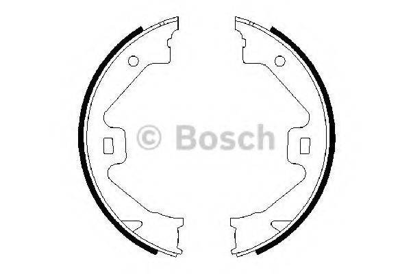 BOSCH 0986487650 Комплект гальмівних колодок, стоянкова гальмівна система