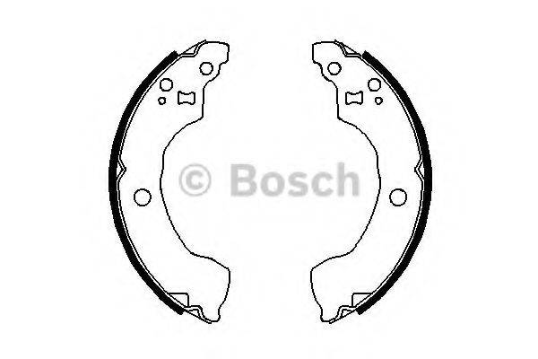 BOSCH 0986487691 Комплект гальмівних колодок