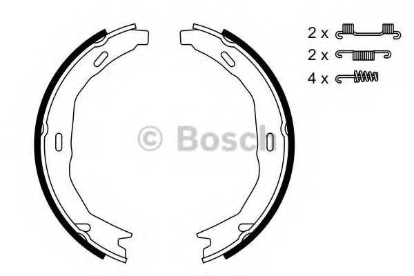 BOSCH 0986487723 Комплект гальмівних колодок, стоянкова гальмівна система