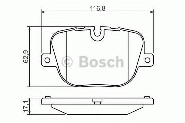 BOSCH 0986494409 Комплект гальмівних колодок, дискове гальмо