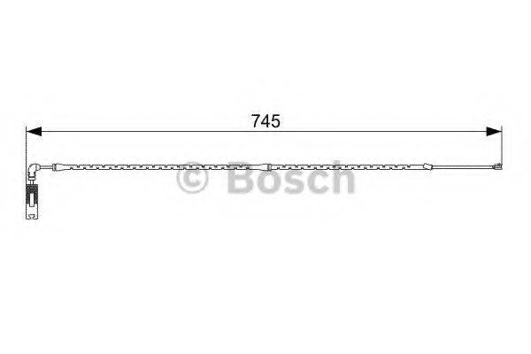 BOSCH 1987473000 Сигналізатор, знос гальмівних колодок