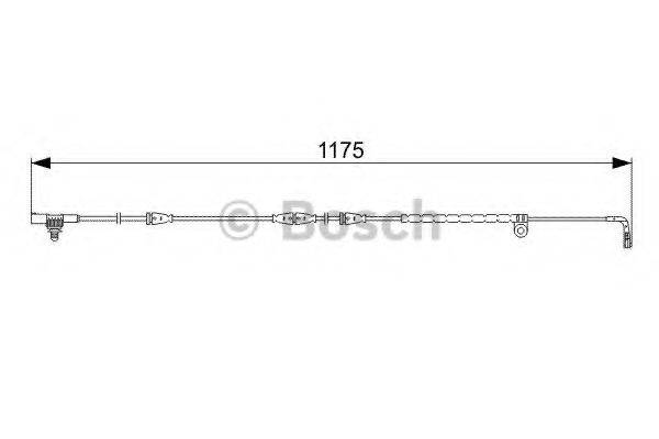 BOSCH 1987473032 Сигналізатор, знос гальмівних колодок