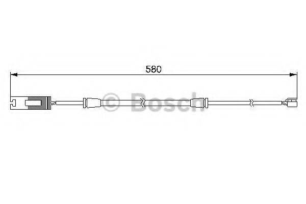 BOSCH 1987474941 Сигналізатор, знос гальмівних колодок