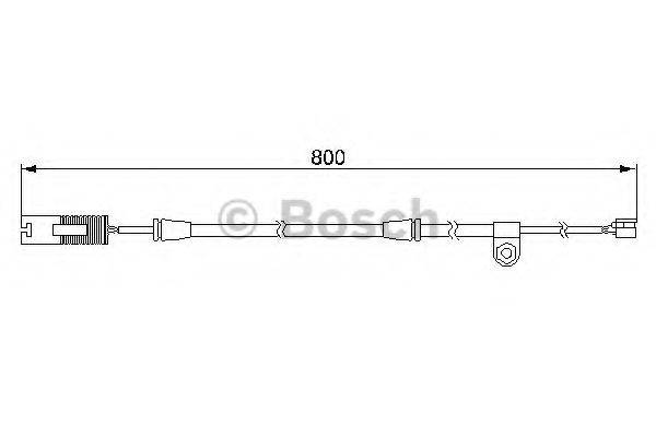 BOSCH 1987474945 Сигналізатор, знос гальмівних колодок