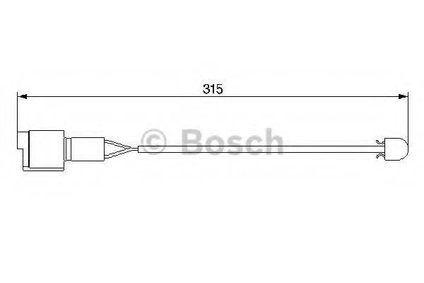 BOSCH 1987474951 Сигналізатор, знос гальмівних колодок