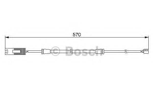 BOSCH 1987474954 Сигналізатор, знос гальмівних колодок