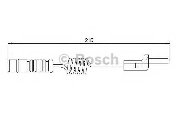 BOSCH 1987474969 Сигналізатор, знос гальмівних колодок