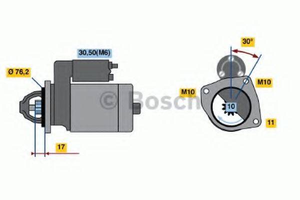 BOSCH 0001107016 Стартер