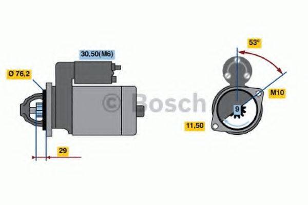 BOSCH 0001107425 Стартер