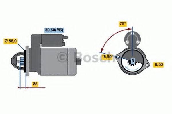 BOSCH 0001107435 Стартер