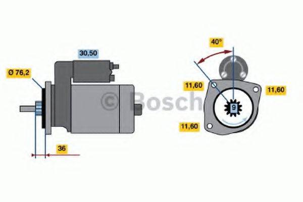 BOSCH 0001108127 Стартер