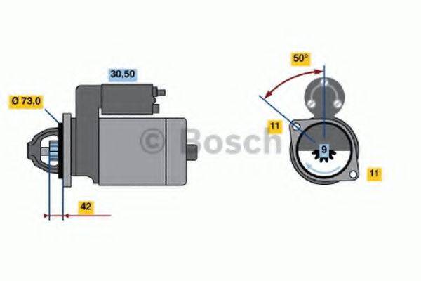 BOSCH 0001109040 Стартер