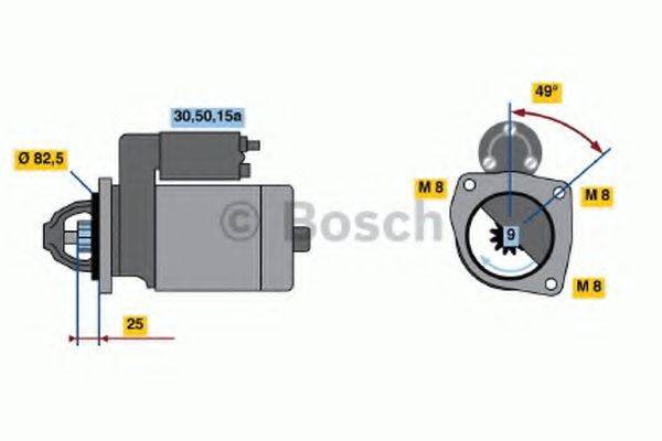 BOSCH 0001110027 Стартер