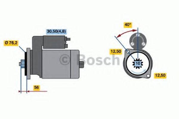 BOSCH 0001120406 Стартер