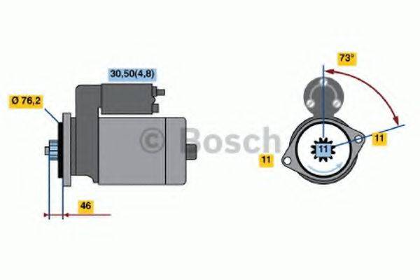 BOSCH 0001123036 Стартер