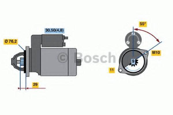 BOSCH 0001138001 Стартер