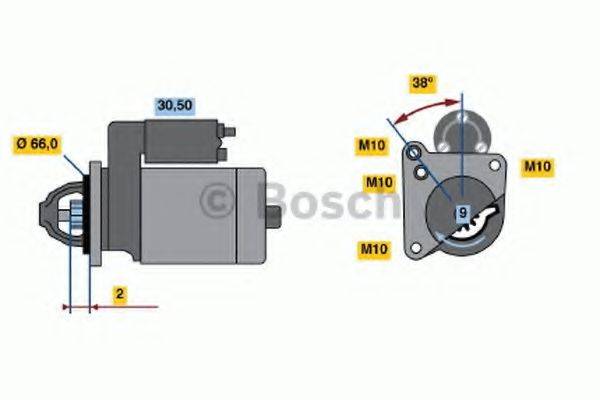 BOSCH 0001208517 Стартер