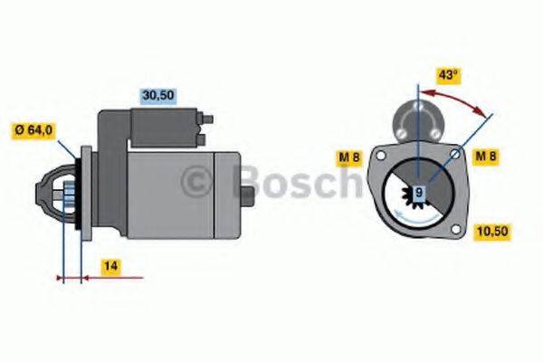 BOSCH 0001211536 Стартер