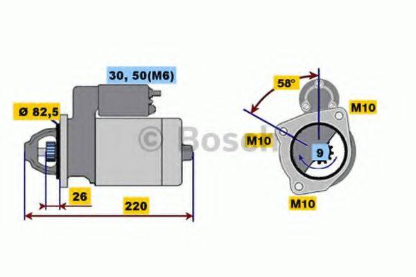 BOSCH 0001218154 Стартер