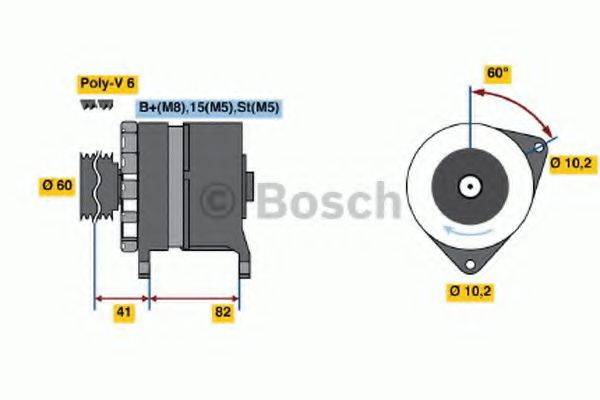 BOSCH 0120468128 Генератор