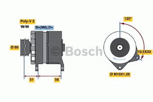 BOSCH 0120488274 Генератор