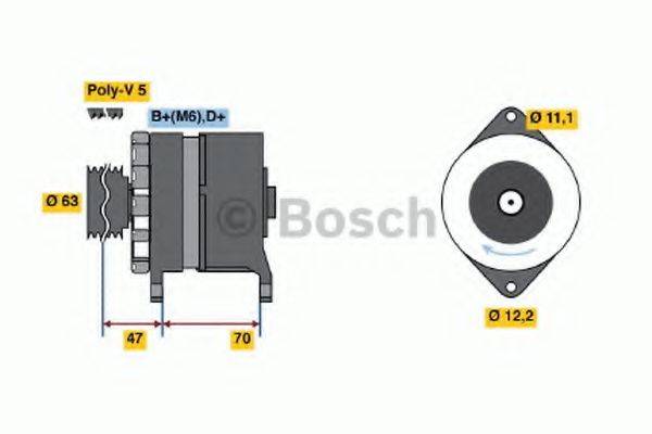 BOSCH 0120488287 Генератор