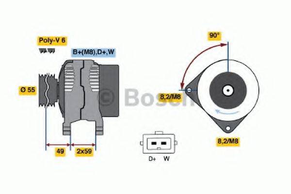 BOSCH 0123320007 Генератор