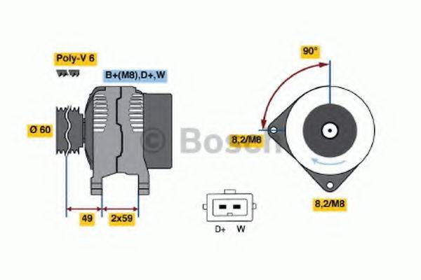 BOSCH 0123320024 Генератор