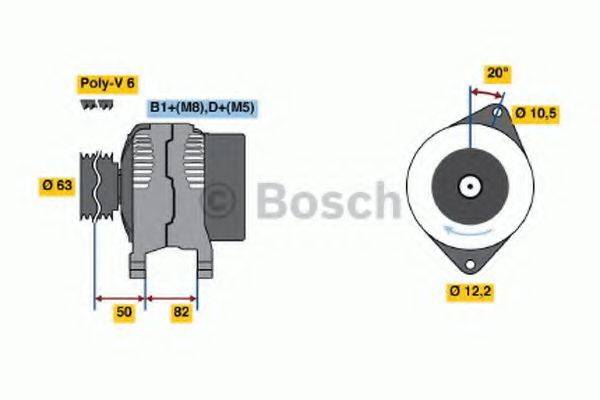 BOSCH 0124225016 Генератор