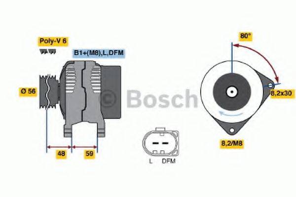 BOSCH 0124325075 Генератор