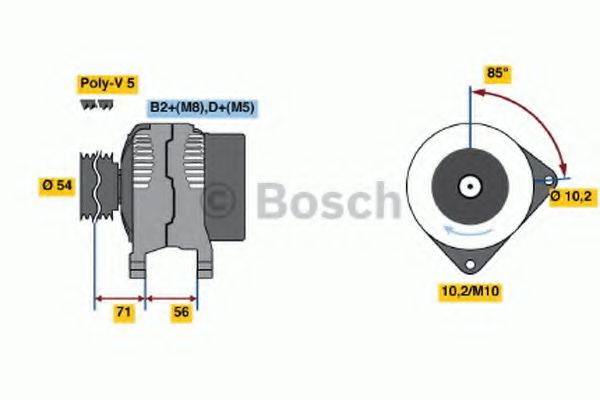 BOSCH 0124425020 Генератор