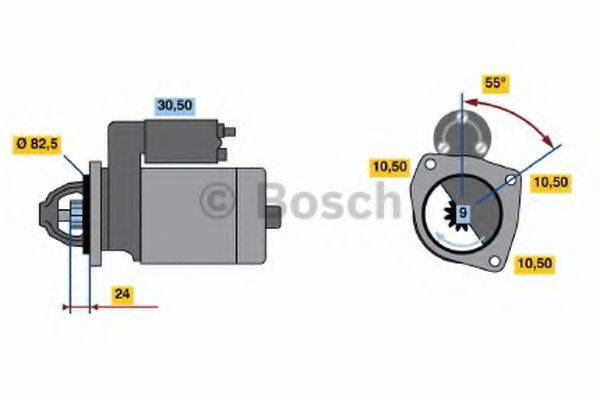 BOSCH 0986010190 Стартер