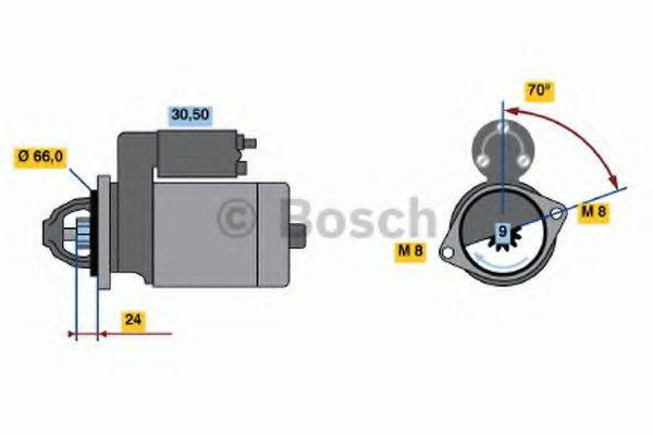 BOSCH 0986010200 Стартер