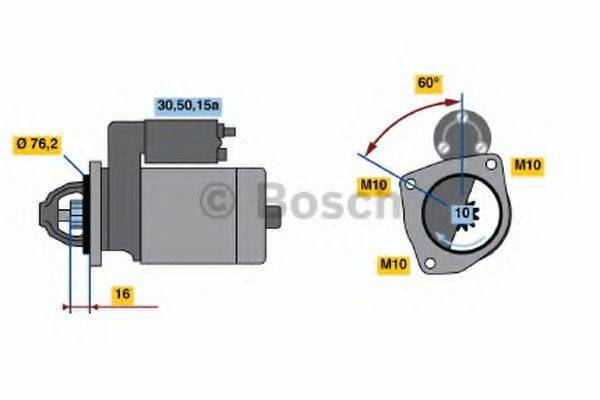 BOSCH 0986010300 Стартер