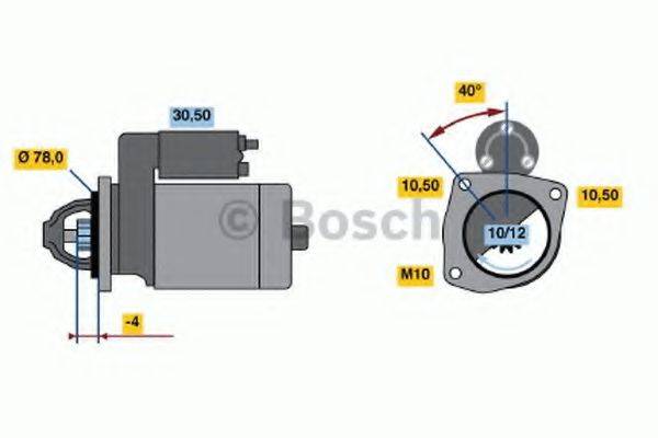 BOSCH 0986010590 Стартер