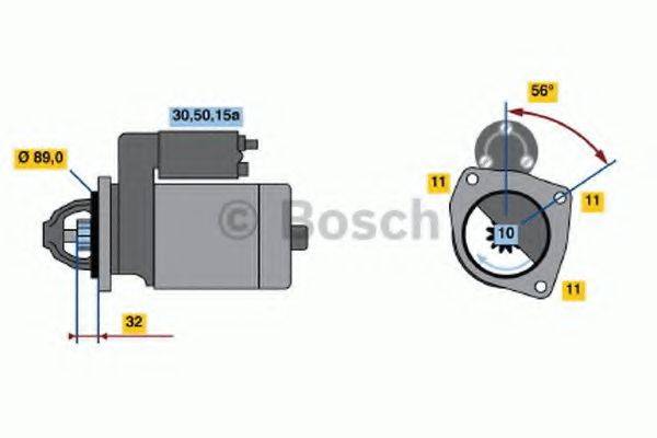 BOSCH 0986010710 Стартер