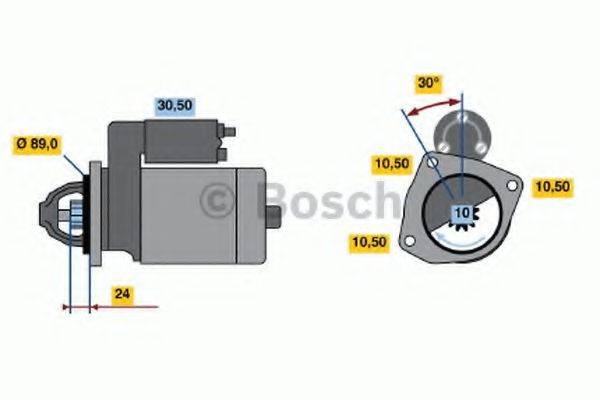 BOSCH 0986011110 Стартер