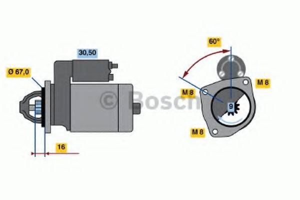 BOSCH 0986011871 Стартер