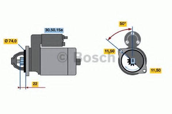 BOSCH 0986012121 Стартер