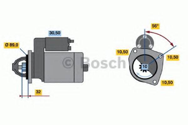 BOSCH 0986012350 Стартер