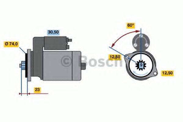 BOSCH 0986012821 Стартер