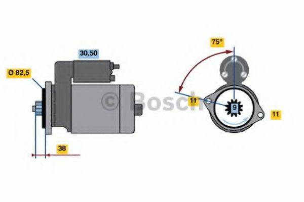 BOSCH 0986012901 Стартер