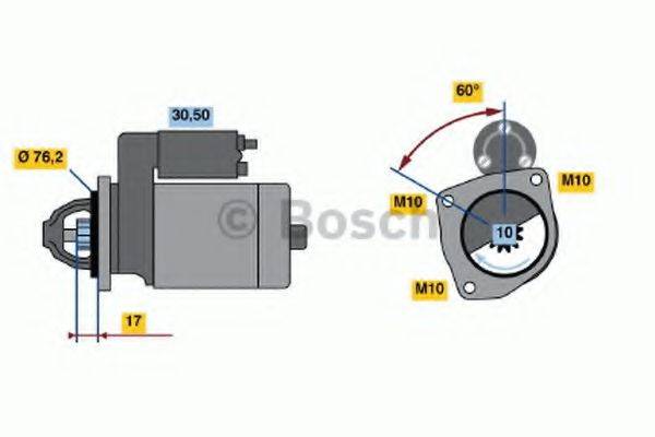 BOSCH 0986013270 Стартер