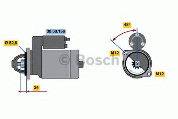 BOSCH 0986013670 Стартер