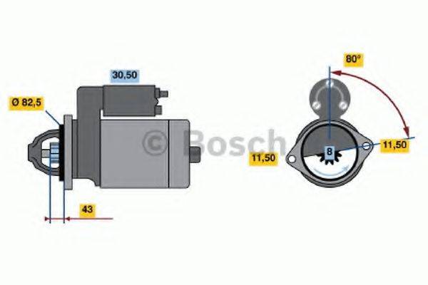 BOSCH 0986014331 Стартер